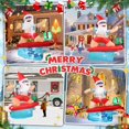 thumbnail image 3 of Gardentime - Inflables navideños de Papá Noel de 6.5 pies para decoración al aire libre, surf, Papá Noel, diversión hawaiana, explosiones gigantes de Navidad con luces LED incorporadas para vacaciones, 3 of 5