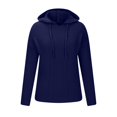thumbnail image 6 of Lenpel Women's Hoodies Soft Warm Long Sleeve Solid Textured Casual Pullover Sweaters Fall Fashion Outfits, 6 of 6