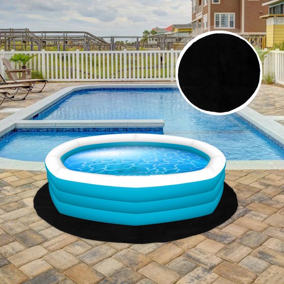 Nicehomfit Black Hot Tub Non Slip Drainage Mat with Multipurpose Use and Durable Construction