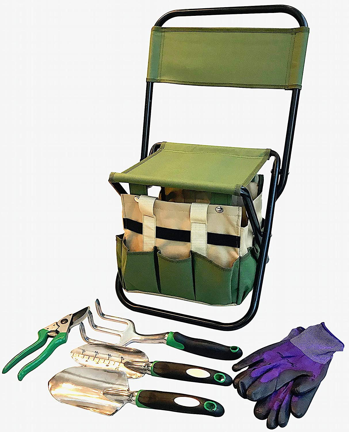 Garden Tool Set Organizer Garden Seat Folding Stool Gardening Chair