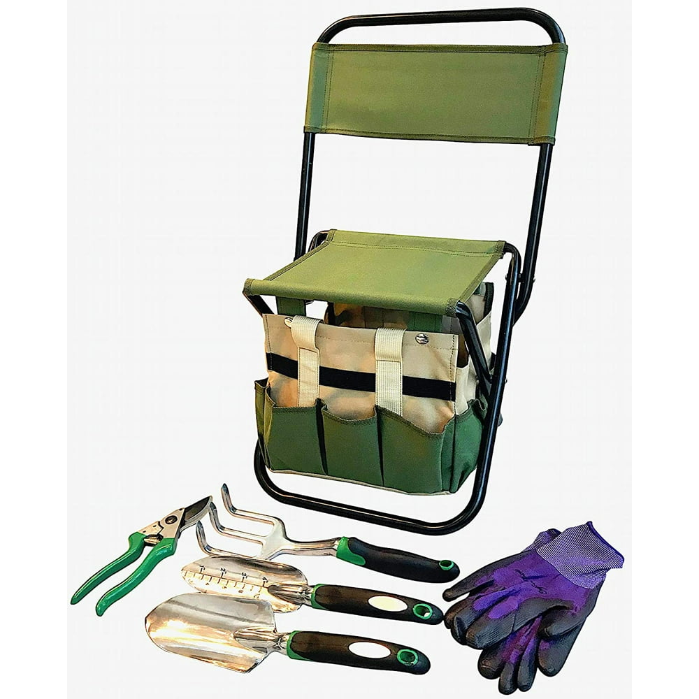 Garden Tool Set Organizer Garden Seat Folding Stool Gardening Chair