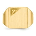 thumbnail image 4 of 14K Yellow Gold Ring Band Signet 3 to 15 mm (tapered), Size 8, 4 of 5