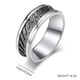 thumbnail image 5 of Qarigey Anillo de acero inoxidable para hombre, joyería informal decorativa, decoración de ropa, compromiso, boda, pareja, cumpleaños, Ropa, zapatos y accesorios Miscelánea, 5 of 6