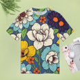 thumbnail image 5 of Flower Power T Shirts Basic T-Shirt Short Sleeve Ladies Tee Shirt Summer Graphic Clothing, 5 of 5
