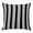 Black White Charcoal2, variant on Throw Pillow Covers, Striped Navy Blue Decorative Throw Pillow Covers 20x20 Inch, Farmhouse Line Stripes Classic Square Linen Pillow Cases for Couch/Living Room/Sofa