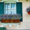 thumbnail image 2 of 8 Bundles Artificial Fake Flowers, UV Resistant Faux Flowers Arrangement, Fake Plants Greenery Shrubs for Indoor Outdoors, Home Garden Patio, Porch, Hanging Planter, Window Box Farmhouse (Purple), 2 of 14