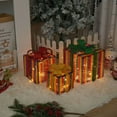 thumbnail image 3 of Set Of 3 Christmas Lighted Boxes Led Lighted Outdoor Decorations Yard Lawn Decor, 3 of 8