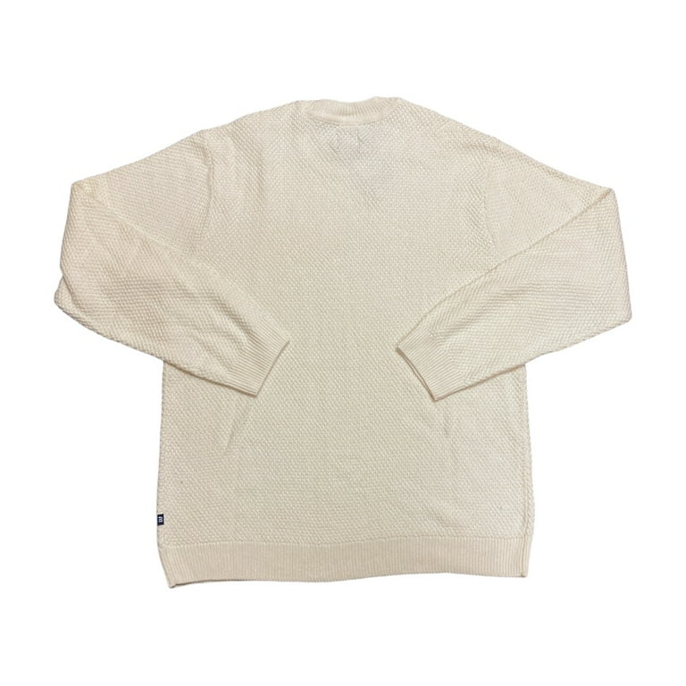 GAP Men's Long Sleeve Seed Stitch Crew Neck Ribbed Cuffs