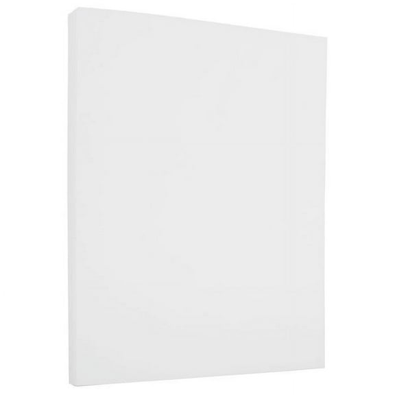 JAM Paper Strathmore, 8 1/2 x 11, Bright White Linen, 24lb, 2 packs of 100