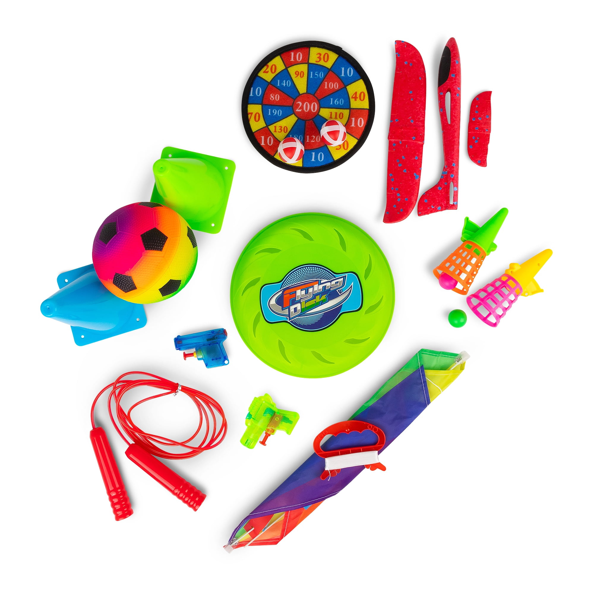 One for Fun Fantastic Fun Box, 12-Piece Kids Outdoor Games & Activity Set