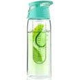 thumbnail image 2 of Asobu BTA711S-8573 Flavor It Infuser Water Bottle Pure Fruit Flavour 2 Go - TURQUOISE, 2 of 2