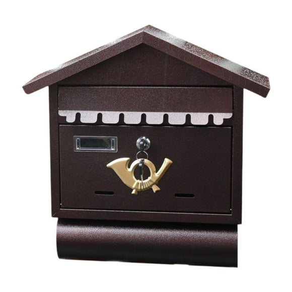 Luzkey Wall Mounted Mailbox Newspaper Holder Letter Slot Mailbox Comment Box Mail Drop Box Postbox for Front Door Residential Voting