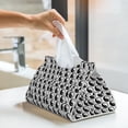 thumbnail image 6 of Sikiie Yin Yang Leather Tissue Box Cover Rectangle, Long Tissue Box Cover, Tissue Box Holder, Tissue Holder for Bathroom, 6 of 7