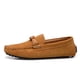 thumbnail image 3 of Nuevos mocasines de piel de ternera marrón claro para hombre, zapatos casuales de gamuza suave para hombre, zapatos de conducción sin cordones para hombre, mocasines para hombre (27 cm), 3 of 3