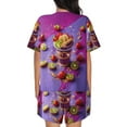 thumbnail image 6 of Fotbe Fruit Parfait Colorful Print Pajama Set for Women 2 Piece Loungewear Short Sleeve Tops and Shorts Set Soft Sleepwear-X-Large, 6 of 7