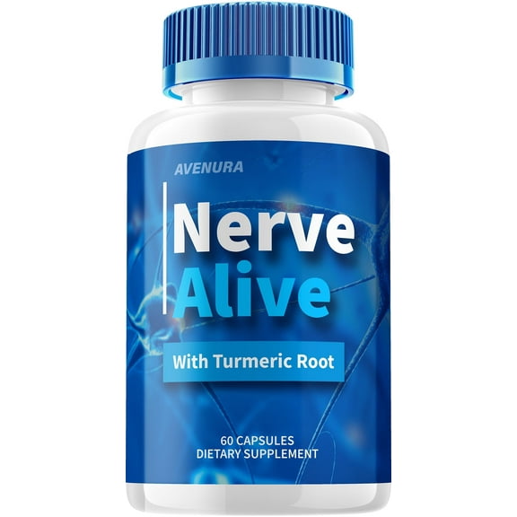 Nerve Alive Capsules – NerveAlive Pills Advanced Supplement, All Natural, Nerve Alive Maximum Strength Formula, Glycogen Support, 1 Pack, 60 Capsules