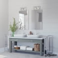 thumbnail image 3 of Hunter - Squire Manor 2-light Distressed White, Medium Size Vanity Light, Dimmable, Modern Style, for Bedrooms, Dining, Living Rooms - 19035, 3 of 7