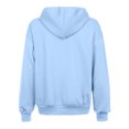 thumbnail image 6 of Women's Street Hooded Zipper Coat Casual Long Sleeve Warm Outerwear Jacket for Everyday Comfort, 6 of 6