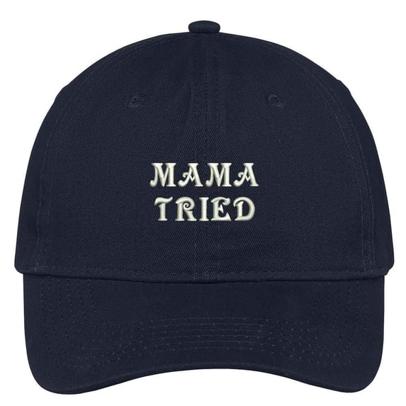 Trendy Apparel Shop Mama Tried Embroidered Cap Premium Cotton Dad Hat