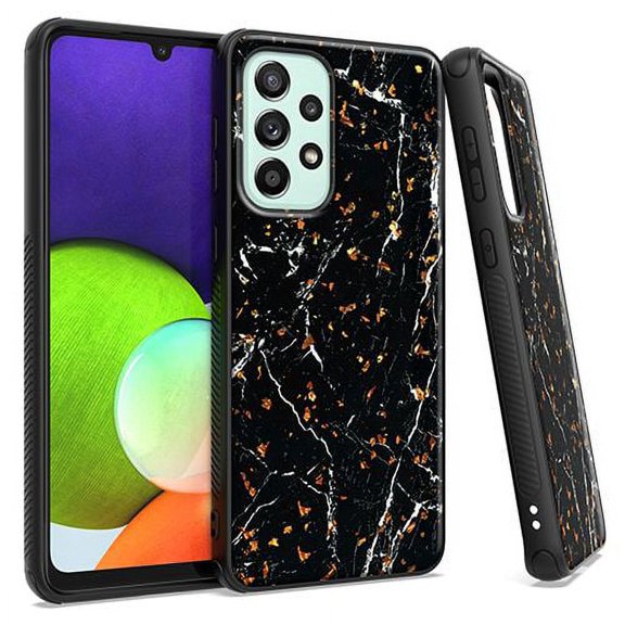 Bemz Speckle Case for Samsung Galaxy A33 5G (Slim Protective TPU Cover) - Black Marble