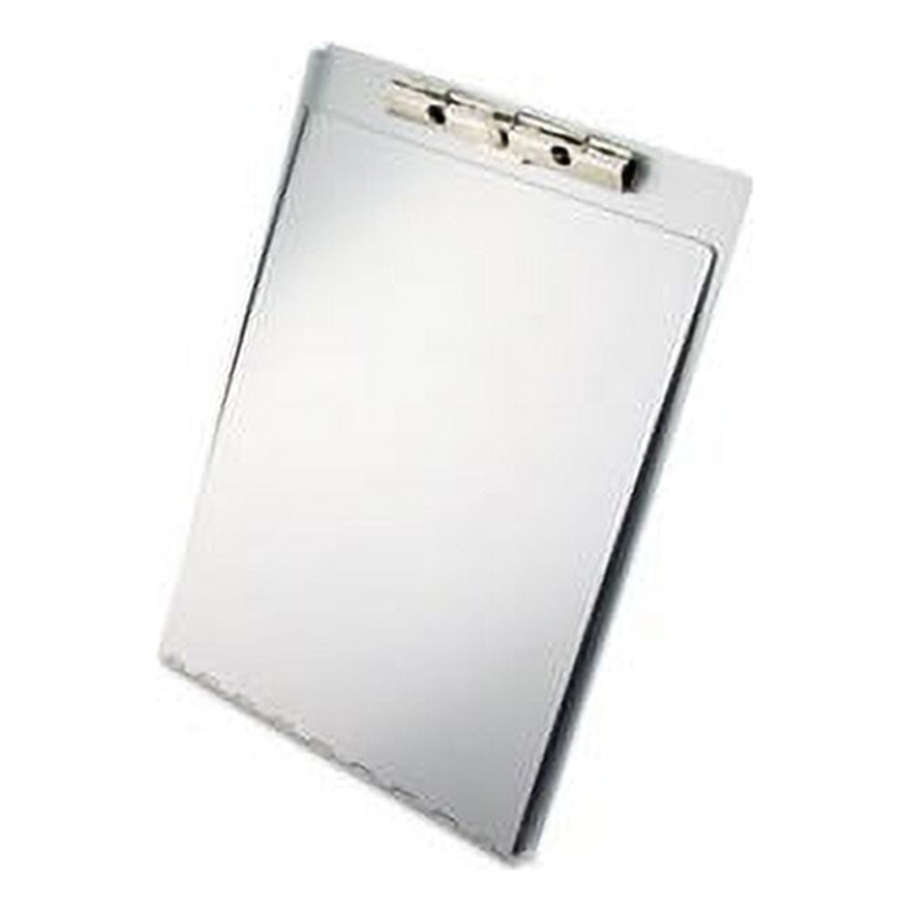 Aluminum Clipboard w/Writing Plate 1/2" Clip Cap, 8 1/2 x 12 Sheets, Silver