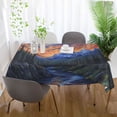 thumbnail image 5 of Yayeee Tablecloths for Rectangular Tables 54 x 54 inch Party Table Cover, Mountains and Forests, 5 of 6