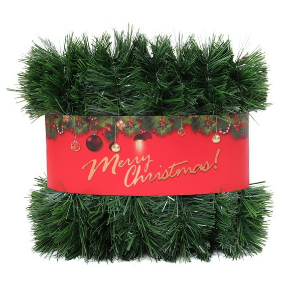 4Ft Artificial Christmas Garland, Green Real Touch Faux Garlands, Winter Fake Garland for Mantle, Stairs, Table, Fireplace, Indoor & Outdoor Xmas Decorations