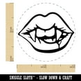 thumbnail image 2 of Vampire Lips and Teeth Halloween Egg Chicken Rubber Stamp - Mini 1/2 Inch, 2 of 7