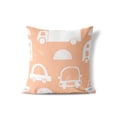 thumbnail image 2 of Traffic Peach Throw Pillow, 2 of 4