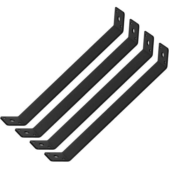 4 Pcs 13-3/4" x 1-1/2" Inside Mount 45-Degree Angle Bracket for Post Pergola Wooden Furniture Shelves Support