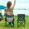 thumbnail image 5 of 600D Oxford Camping Chair Portable Foldable Chair Supports 220 lbs for Picnic, Fishing, Backpacking Christmas-themed Elementsl, 5 of 8