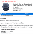 thumbnail image 2 of Engine Oil Filter Cap - Compatible with 1994 - 1999 Mercedes-Benz S320 3.2L 6-Cylinder 1995 1996 1997 1998, 2 of 2
