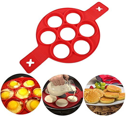 Non Stick Pancake Pan Flip Breakfast Maker Egg Omelette Kitchen Mould Mold Tool