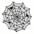 thumbnail image 1 of 1pc, 5pcs Halloween Decorations Set - Spider Web Table Runner, Fireplace Mantel Scarf, Spiderweb Cobweb Lampshade with 16 3D Bat Stickers - Perfect for Desk, Hallowmas Party Supplies, 1 of 5
