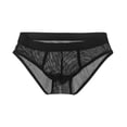 thumbnail image 6 of SGFCWSX Men's Sheer Mesh Briefs** Black L, 6 of 7