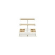 MELE & CO. Mele and Co Ivy Jewelry Box and Bangle Bar in White