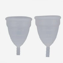 Feminine Cup,3Colors 2pcs Set Reusable Anti leakage Lady Women Menstrual Cup Feminine Hygiene Care Product, Reusable Menstrual Cup