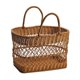 thumbnail image 2 of Cesta de almacenamiento artesanal, cesta de picnic, cesta resistente y duradera de mimbre sintético, cesta para flores en bodas, cesta decorativa, 2 of 8