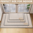 thumbnail image 3 of QiCaiJia Door Mat 17"x30", Gray Dirt Resistant and Absorbent, Non-Slip Rubber Backing Floor Mats, Easy Clean Low-Profile Doormat for Entryway, Front Door, Inside Entrance, 3 of 9