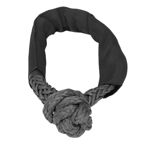 Manille Souple Synthétique, Manille de Corde de Sécurité Portable de Haute Résistance à Faible Étirement pour Camion pour ATV Noir, Rouge