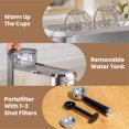 thumbnail image 5 of Gevi 20 Bar Espresso Machine and Coffee Maker, Stainless Steel, Silver, 5 of 8