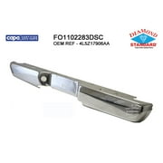 REAR STEP BUMPER FACE BAR; CHROME; STYLESIDE; WITHOUT HITCH PLATE;