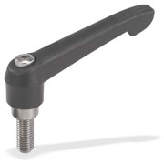 Kipp Adjustable Handle,1/4-20,Plastic K0270.1A21X15