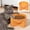 Orange, variant on Spill Proof Elevated Cat Bowl with 15° Tilt & Wide Mouth, Non-Tip Food and Water Dish for Cats and Small Dogs, BPA-Free Plastic