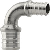 Boshart & Plumbeeze PE-PS-E0705 0.75 x 0.5 in. Stainless Steel PEX Elbow