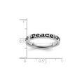 thumbnail image 3 of Sterling Silver Enameled Peace Band Ring, 3 of 5