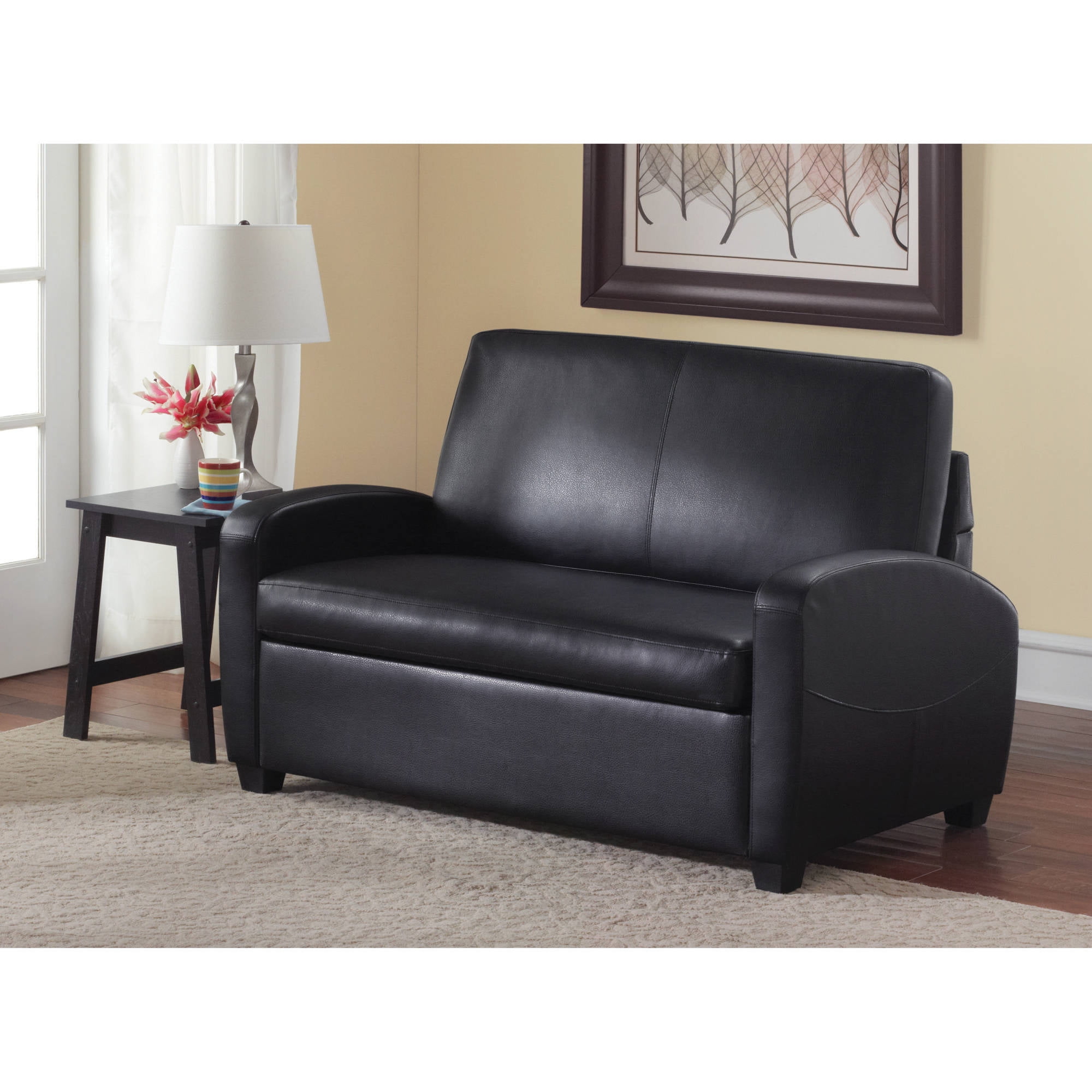 Mainstays Sofa Sleeper Black Walmartcom