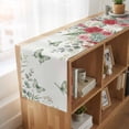 thumbnail image 6 of Table Runners 70 Inches Long Dress Scarves, Spring Roses Farmhouse Coffee/Dining/Kitchen Table Decor, Holiday Table Runner, Garden Botanical Leaves Butterflies 13x70 Inch, 6 of 9