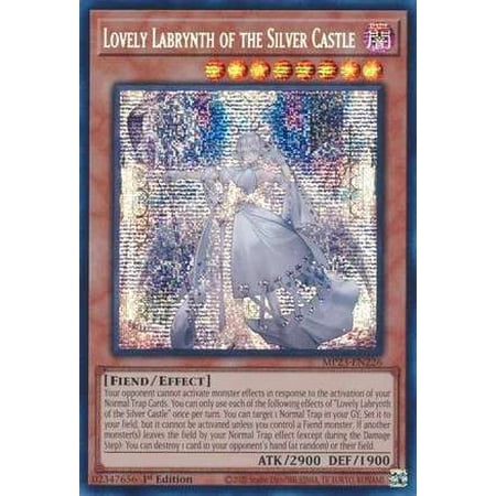 YuGiOh 25th Anniversary Tin: Dueling Heroes Mega Pack Prismatic Secret Rare Lovely Labrynth of the Silver Castle MP23-EN226