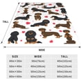 thumbnail image 4 of Manta de perro salchicha, regalo para niños, adultos, amantes de los perros salchicha, suave, cálida, ligera, acogedora, linda manta de perro salchicha para cama, sala de estar, sofá, decoración de, 4 of 4